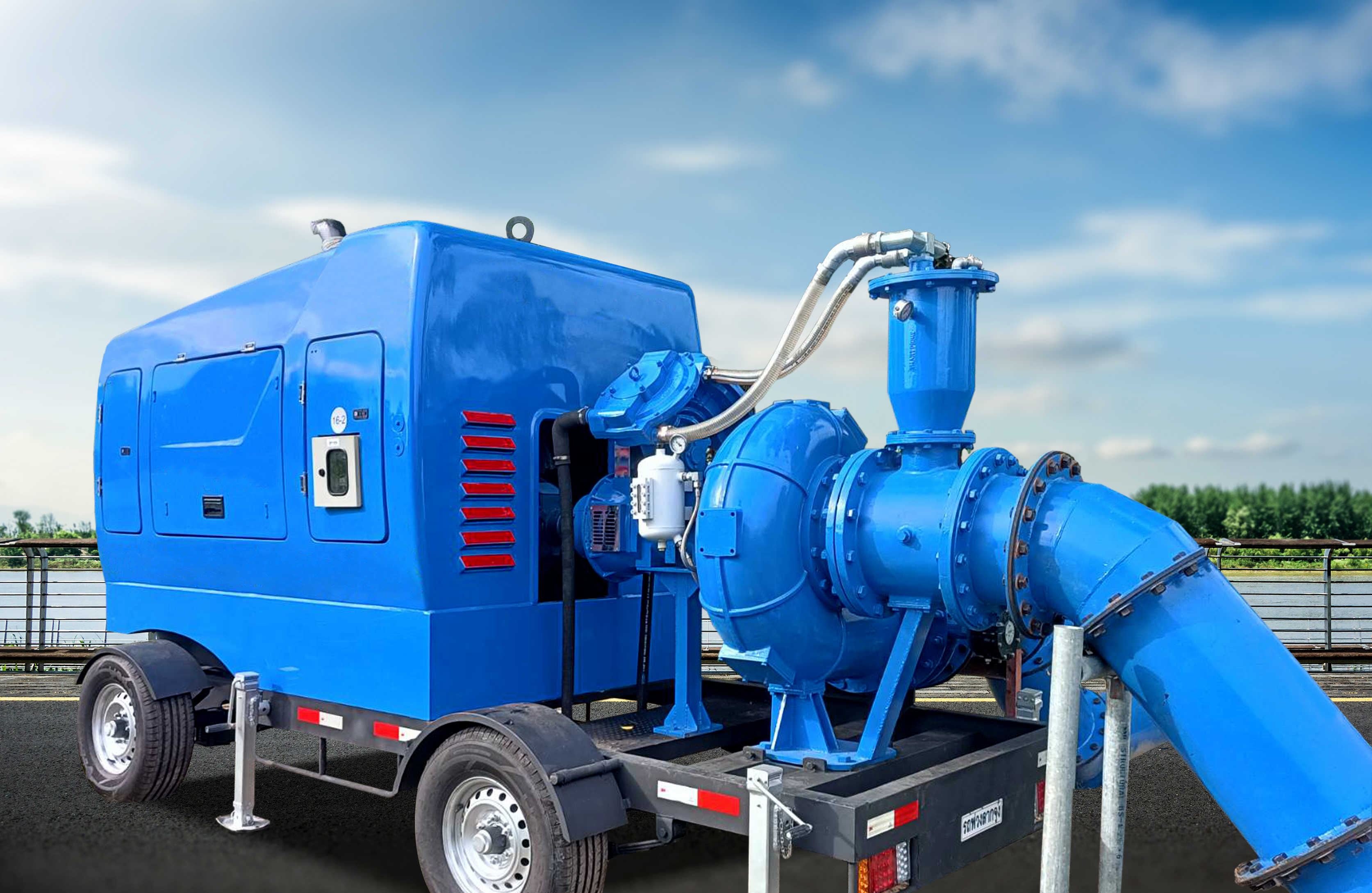 เครื่องสูบน้ำฯ ลากจูง 12 นิ้ว